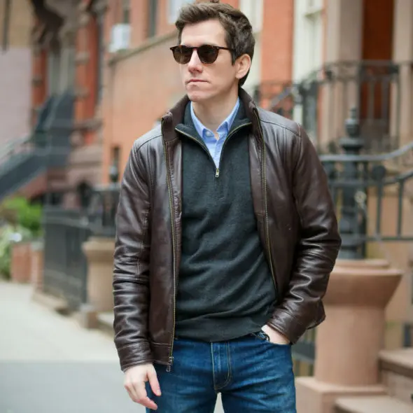 Leather jackets for short men 1