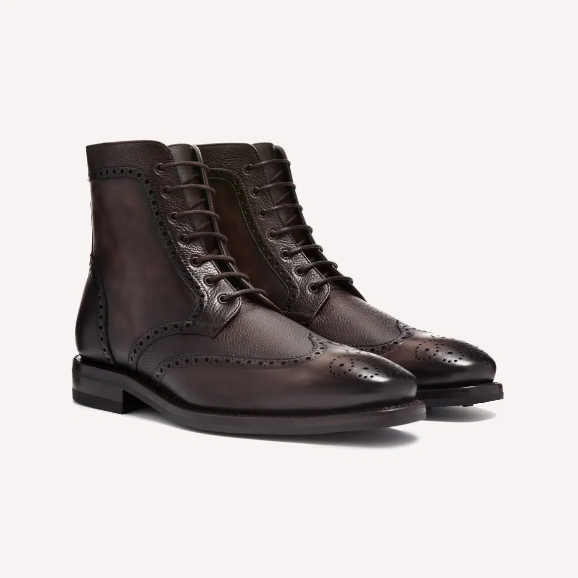 Thursday Boot Co. wingtip style dress boots.